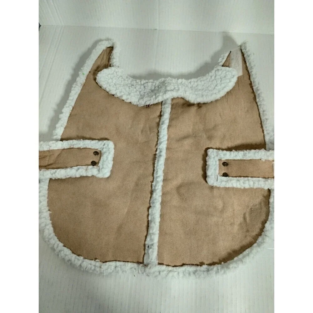 Suede Look a like  Dog / Pet Fashionable‎ Warm Coat Size M